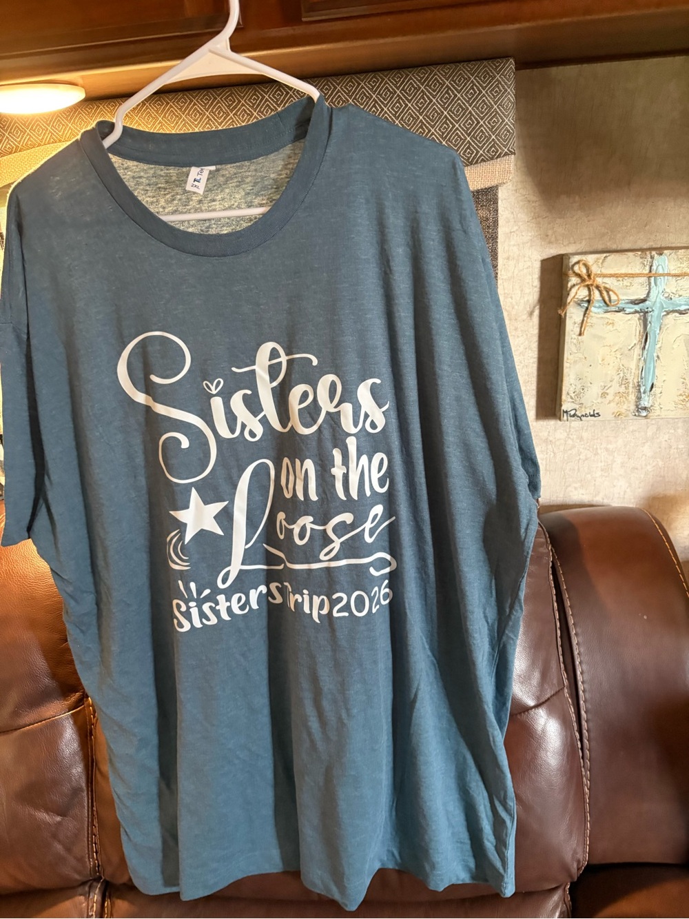 Sisters on the Loose blue Graphic woman’s Tee